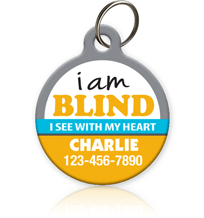 I Am Blind Pet ID Tag Aw Paws